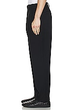 WAO Double Pleated Trousers in black, view 4, click to view large image.