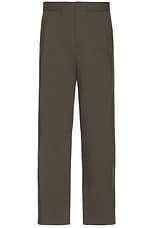 WAO Relaxed Nylon Pleated Pant in Khaki, view 1, click to view large image.