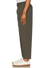 WAO Relaxed Nylon Pleated Pant in Khaki, view 4, click to view large image.