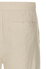 WAO Casual Linen Pant in Light Beige, view 5, click to view large image.