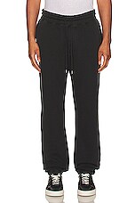 WAO The Fleece Jogger in black, view 3, click to view large image.