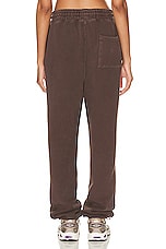 WAO The Fleece Pant in brown, view 3, click to view large image.