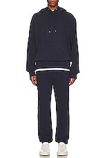 WAO The Fleece Pant in navy, view 4, click to view large image.