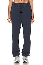 WAO The Fleece Jogger in navy, view 1, click to view large image.