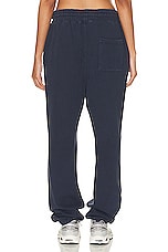 WAO The Fleece Pant in navy, view 3, click to view large image.