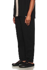 WAO Double Pleated Chino Pant in black, view 4, click to view large image.