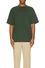 WAO The Oversized Tee in Forest Green, view 3, click to view large image.