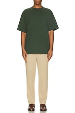 WAO The Oversized Tee in Forest Green, view 4, click to view large image.