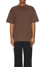 WAO The Oversized Tee in Brown, view 3, click to view large image.