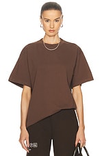 WAO The Oversized Tee in Brown, view 1, click to view large image.