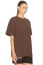 WAO The Oversized Tee in Brown, view 2, click to view large image.