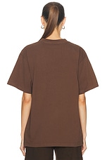 WAO The Oversized Tee in Brown, view 3, click to view large image.