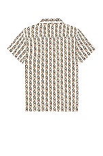 WAO The Camp Shirt in Cream Multi Chain, view 2, click to view large image.