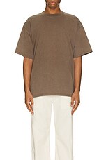 WAO The Oversized Tee in Washed Brown, view 3, click to view large image.