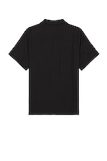 WAO The Camp Shirt in black, view 2, click to view large image.
