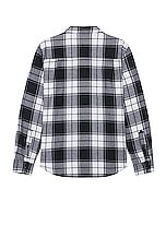 WAO The Flannel Shirt in black & white, view 2, click to view large image.