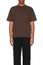 WAO The Relaxed Tee in brown, view 3, click to view large image.