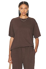 WAO The Relaxed Tee in brown, view 1, click to view large image.