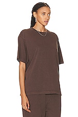 WAO The Relaxed Tee in brown, view 2, click to view large image.