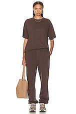WAO The Relaxed Tee in brown, view 4, click to view large image.