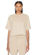 WAO The Relaxed Tee in tan, view 1, click to view large image.