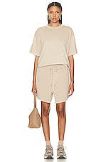 WAO The Relaxed Tee in tan, view 4, click to view large image.