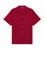 WAO The Camp Shirt in burgundy, view 1, click to view large image.