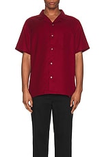 WAO The Camp Shirt in burgundy, view 3, click to view large image.