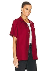 WAO The Camp Shirt in burgundy, view 2, click to view large image.