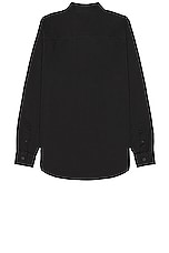 WAO Long Sleeve Twill Shirt in black, view 2, click to view large image.