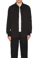 WAO Long Sleeve Twill Shirt in black, view 3, click to view large image.