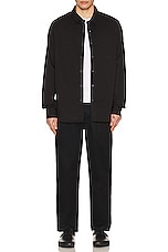 WAO Long Sleeve Twill Shirt in black, view 4, click to view large image.