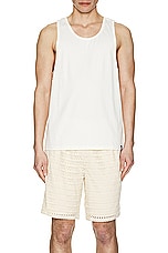 WAO The Relaxed Tank in Off White, view 3, click to view large image.
