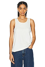 WAO The Relaxed Tank in Off White, view 1, click to view large image.