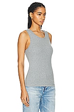 WAO The Fitted Tank in Heather Grey, view 2, click to view large image.