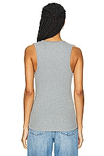 WAO The Fitted Tank in Heather Grey, view 3, click to view large image.