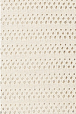 WAO Open Knit Short Sleeve Shirt in Oatmeal, view 5, click to view large image.