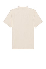 WAO The Short Sleeve Shirt in Natural, view 2, click to view large image.