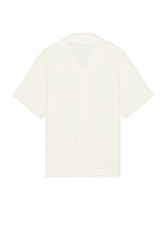 WAO Crinkle Camp Shirt in Cream, view 2, click to view large image.