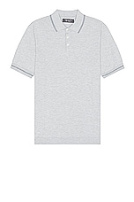 WAO Everyday Luxe Polo in Heather Grey, view 1, click to view large image.
