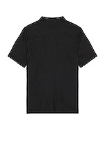 WAO The Short Sleeve Shirt in Black, view 2, click to view large image.