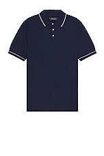 WAO Everyday Luxe Polo in Navy, view 1, click to view large image.