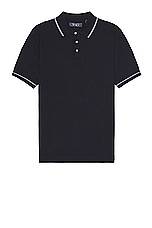 WAO Everyday Luxe Polo in Black, view 1, click to view large image.
