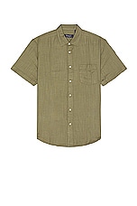 WAO Short Sleeve Slub Shirt in Sage, view 1, click to view large image.