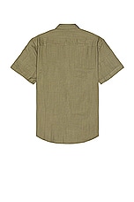 WAO Short Sleeve Slub Shirt in Sage, view 2, click to view large image.