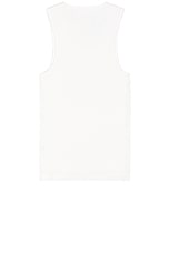 WAO The Fitted Tank in White, view 2, click to view large image.