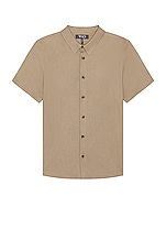 WAO The Short Sleeve Shirt in Olive, view 1, click to view large image.