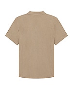 WAO The Short Sleeve Shirt in Olive, view 2, click to view large image.