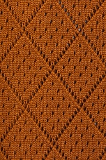 WAO Open Knit Camp Shirt in Brown, view 3, click to view large image.