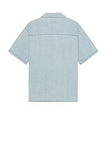 WAO Short Sleeve Denim Shirt in Light Blue, view 2, click to view large image.
